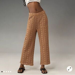By Anthropologie Lace Cargo Pants